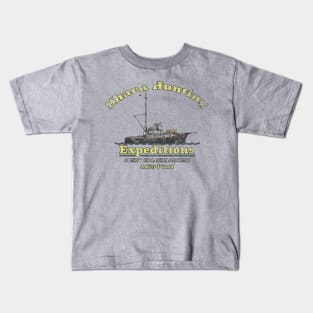 Shark Hunting Expeditions - Vintage Kids T-Shirt